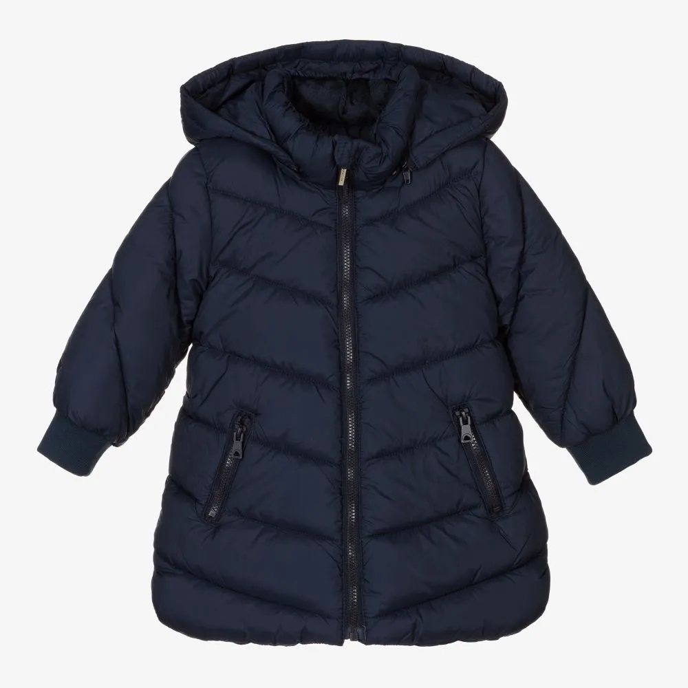 Girls Blue Puffer Coat