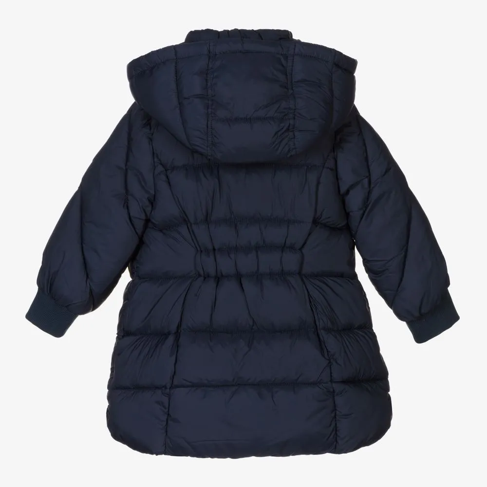 Girls Blue Puffer Coat