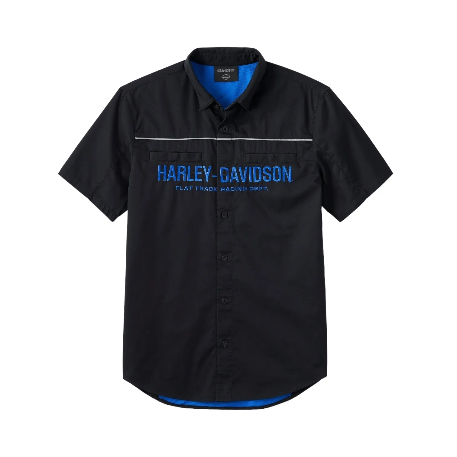 Harley Davidson  |Blended Fabrics Plain Logo Shirts