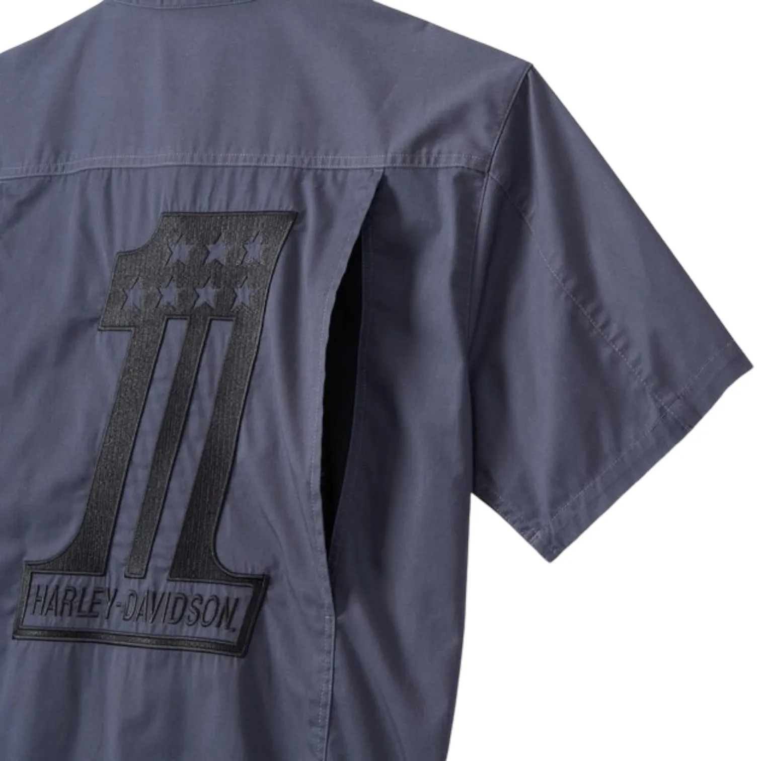 Harley Davidson  |Blended Fabrics Plain Logo Shirts