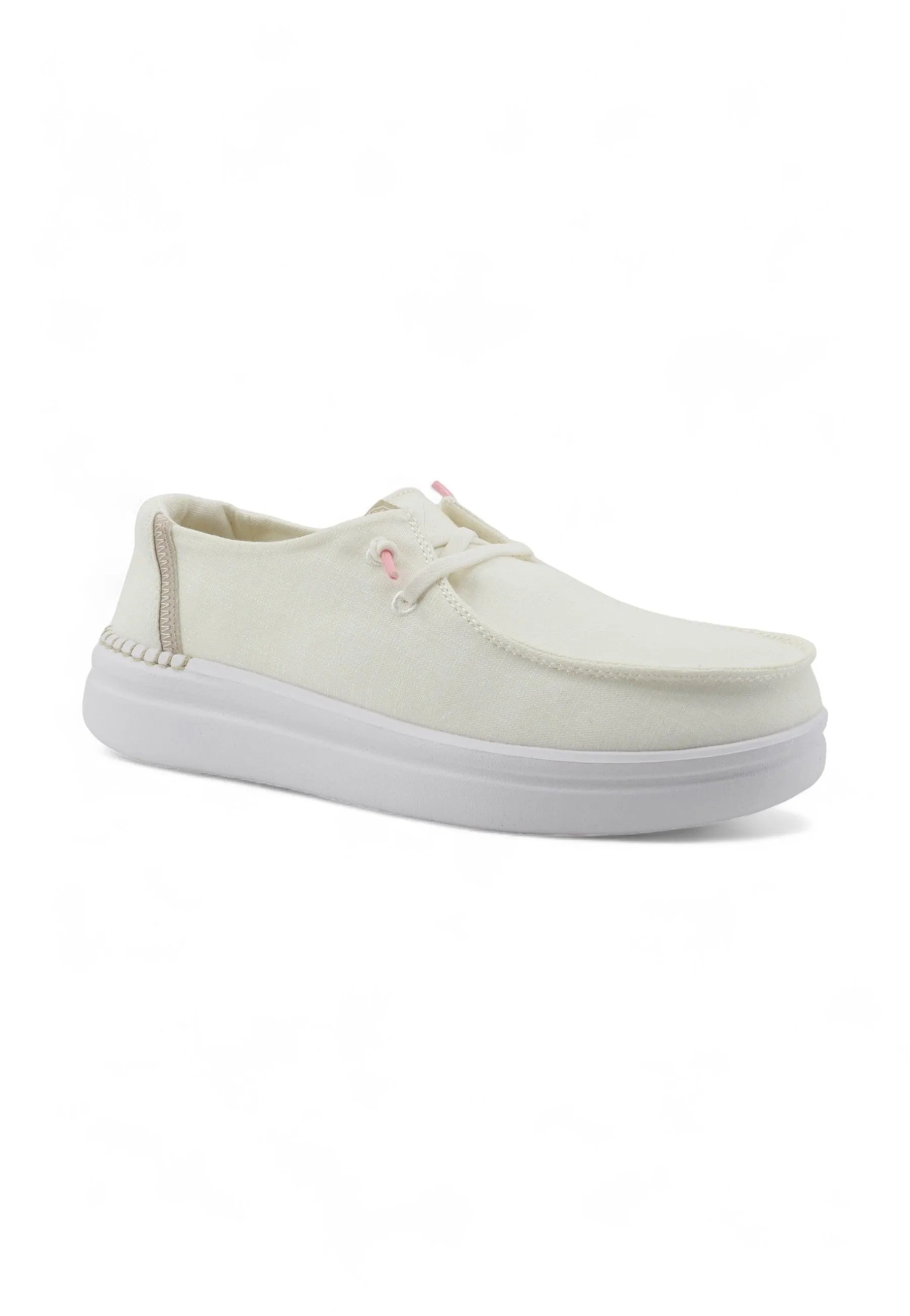 HEY DUDE Wendy RIse Sneaker Vela Donna Spark White 40074-1K8