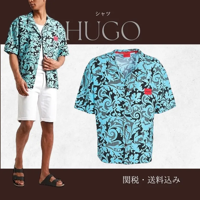 Hugo Boss  |Street Style Short Sleeves Logo Shirts