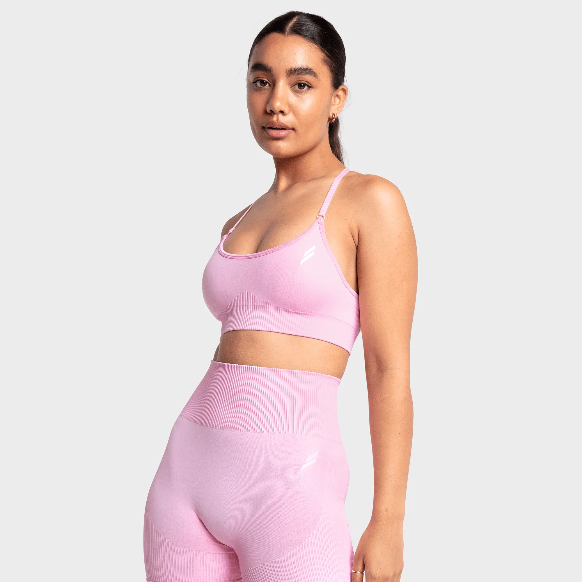 Impact Solid Crop - Pastel Pink