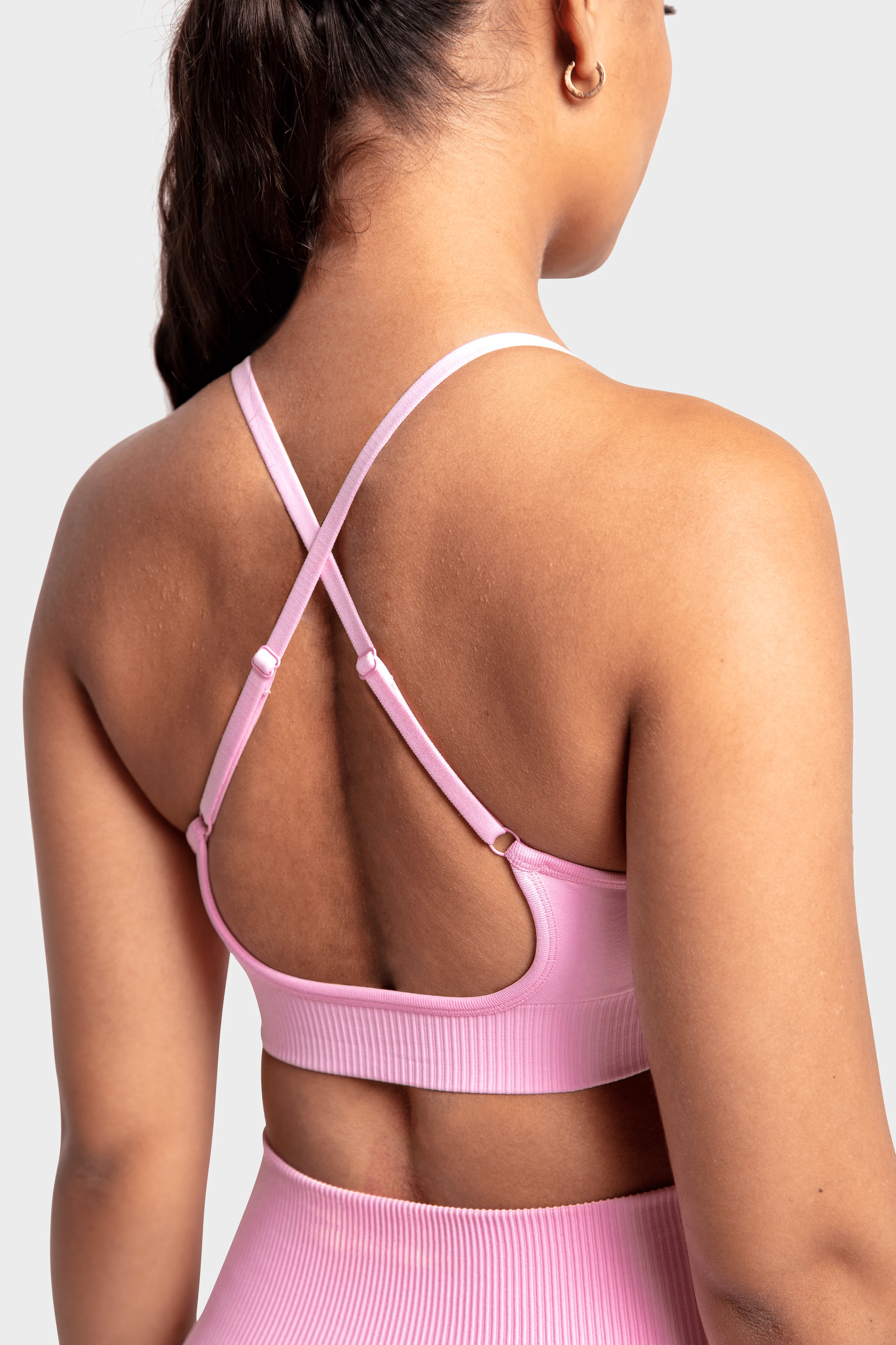 Impact Solid Crop - Pastel Pink