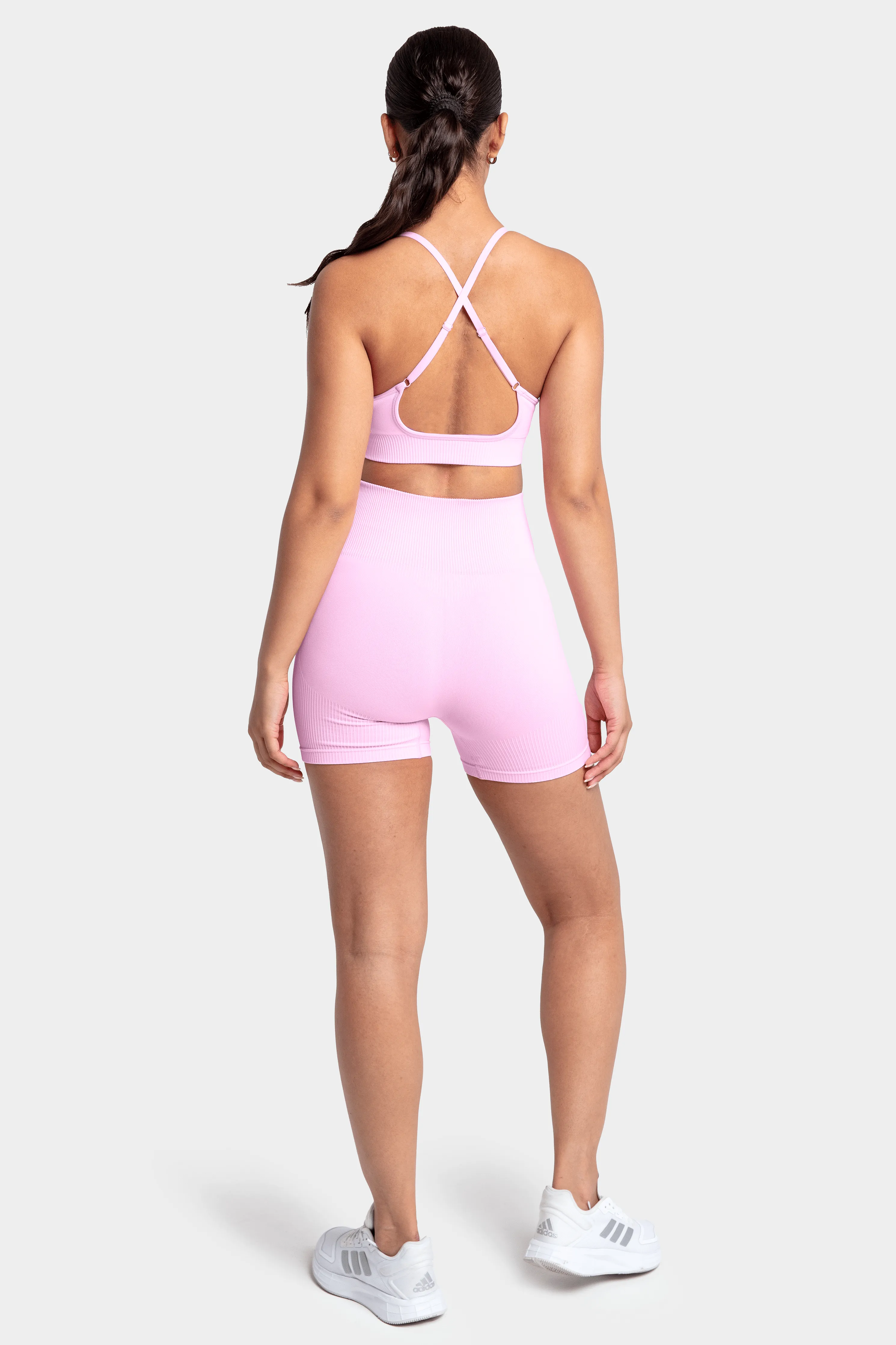 Impact Solid Crop - Pastel Pink