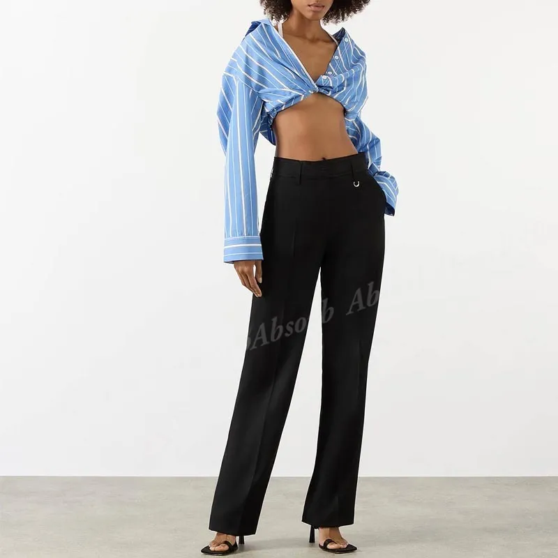 JACQUEMUS  |Bridal Stripes Casual Style Long Sleeves Cotton Party Style