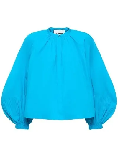 Jil Sander  |Casual Style Long Sleeves Plain Cotton Elegant Style