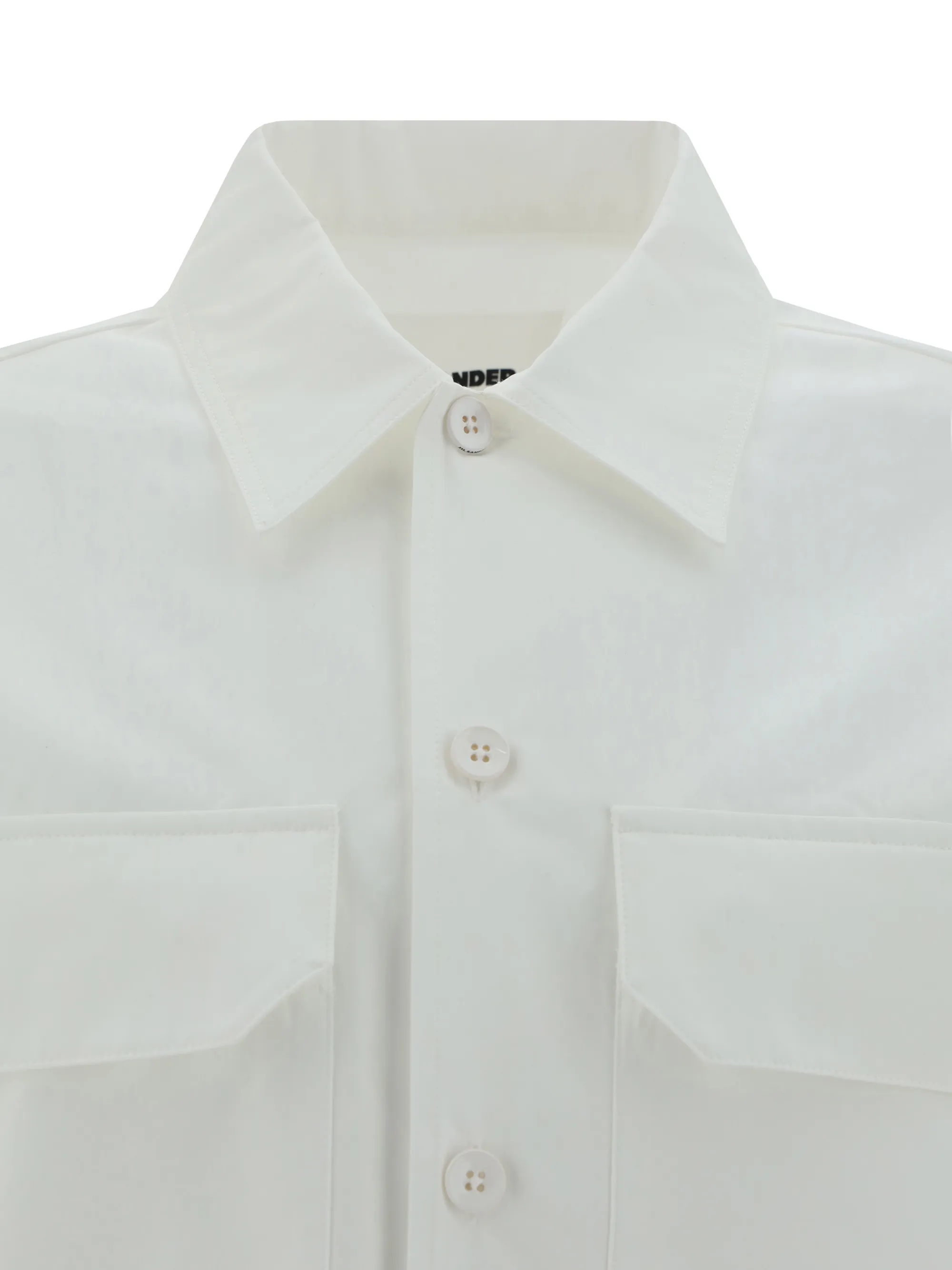 Jil Sander  |Cotton Short Sleeves Front Button Designers Shirts