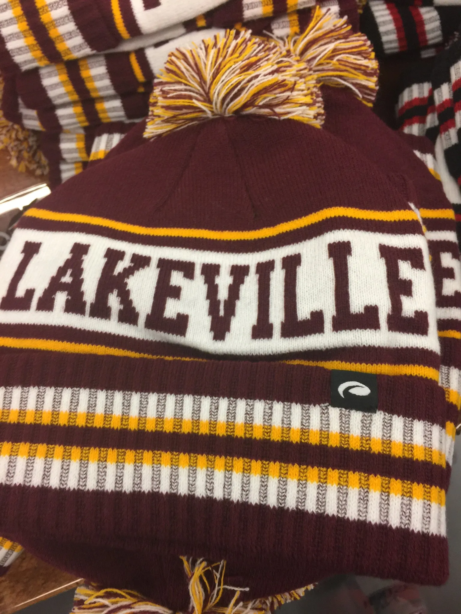 KNIT LAKEVILLE SOUTH POM HAT