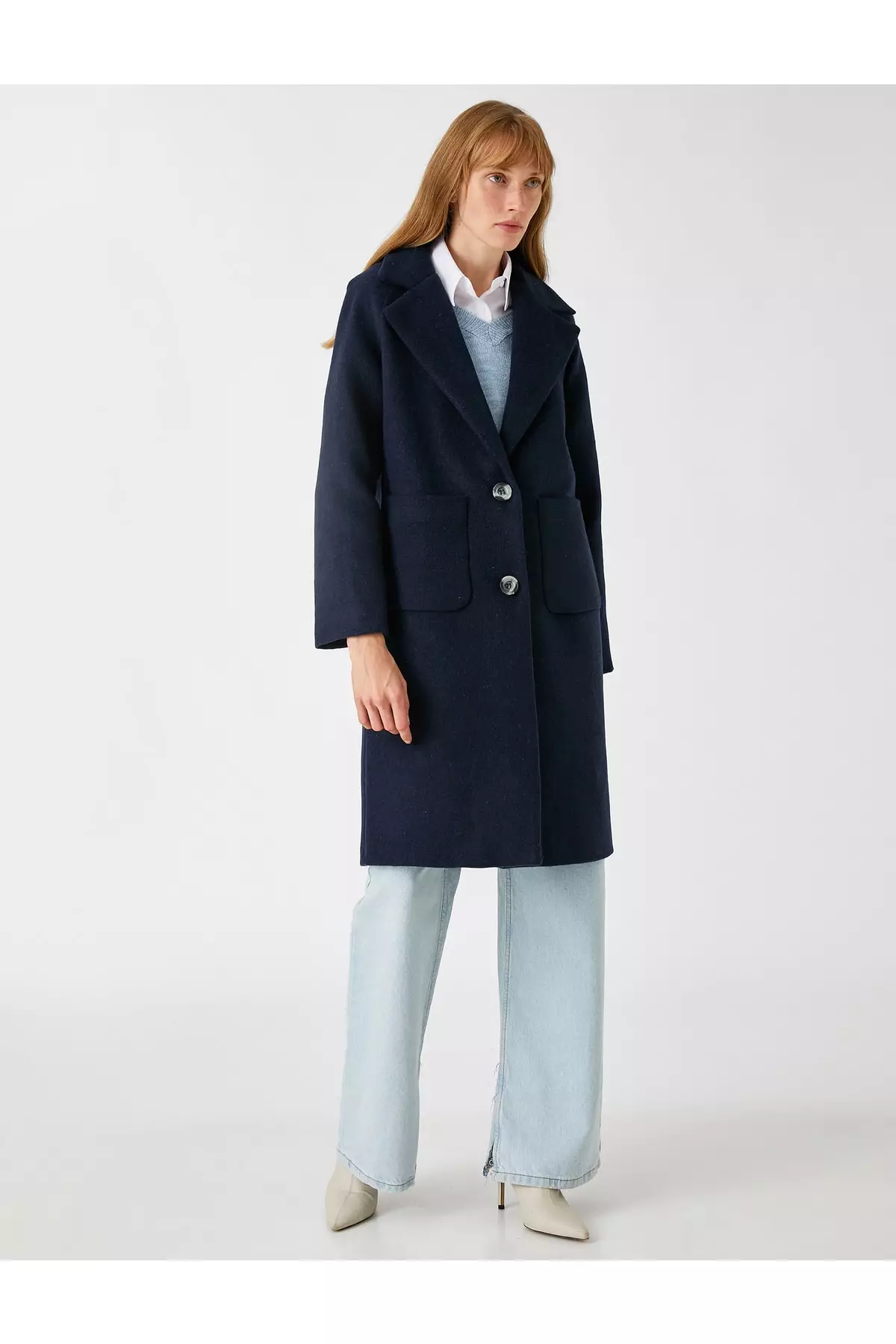 KOTON Raglan Sleeves Pocket Coat