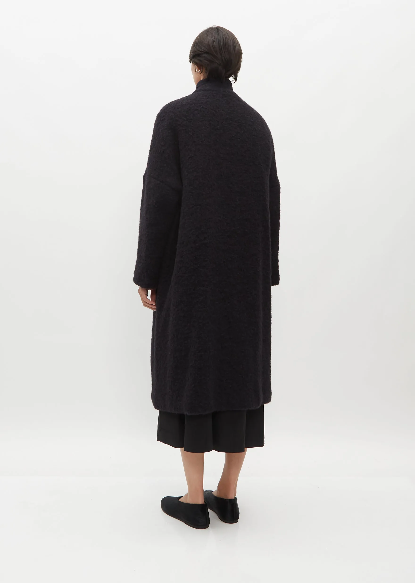 Long Alpaca and Wool Coat