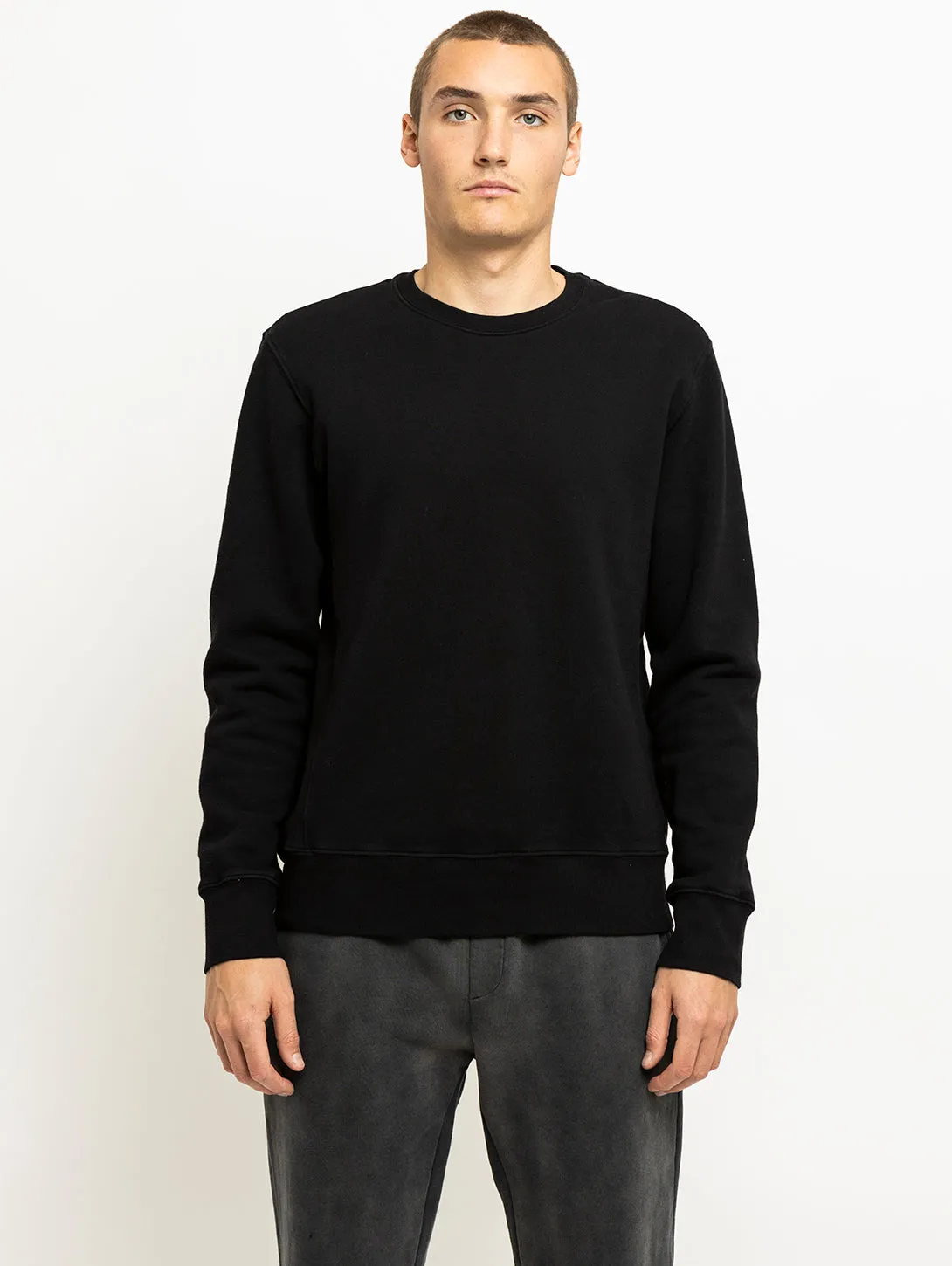 Long Sleeve Duofold Top - Black