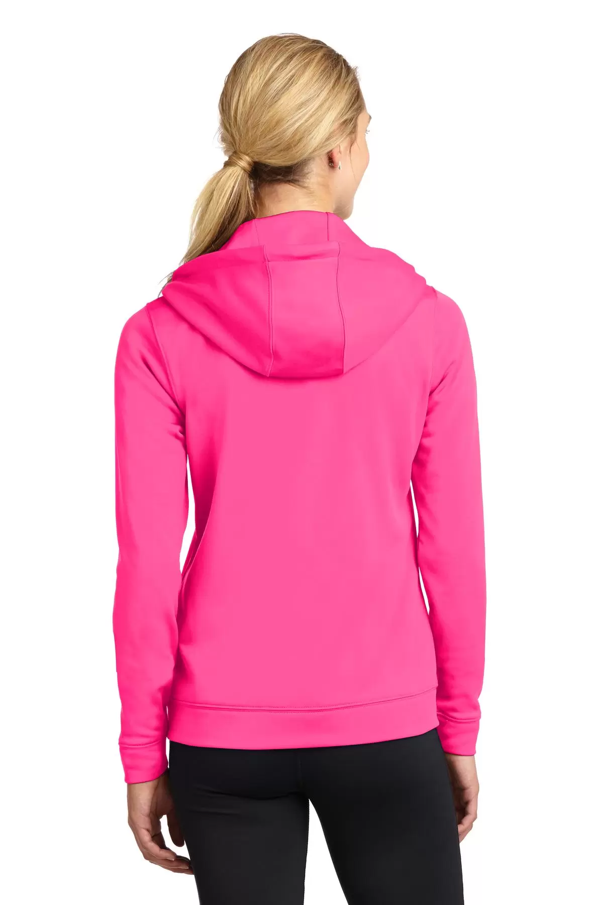 LST238 Sport-Tek® Ladies Sport-Wick® Fleece Full-Zip Hooded Jacket SKU: LST238