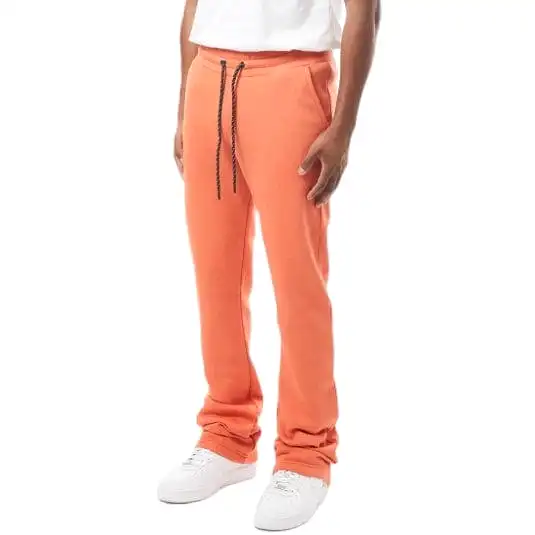 M. Society Stacked Fleece Sweatpants (Burnt Sienna) MS-23708