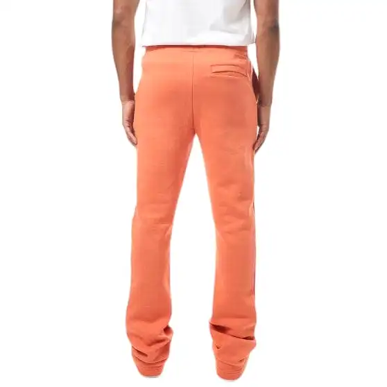 M. Society Stacked Fleece Sweatpants (Burnt Sienna) MS-23708