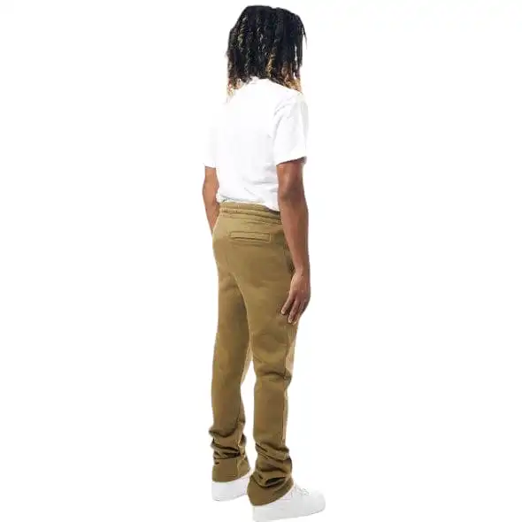 M. Society Stacked Fleece Sweatpants (Olive) MS-23708