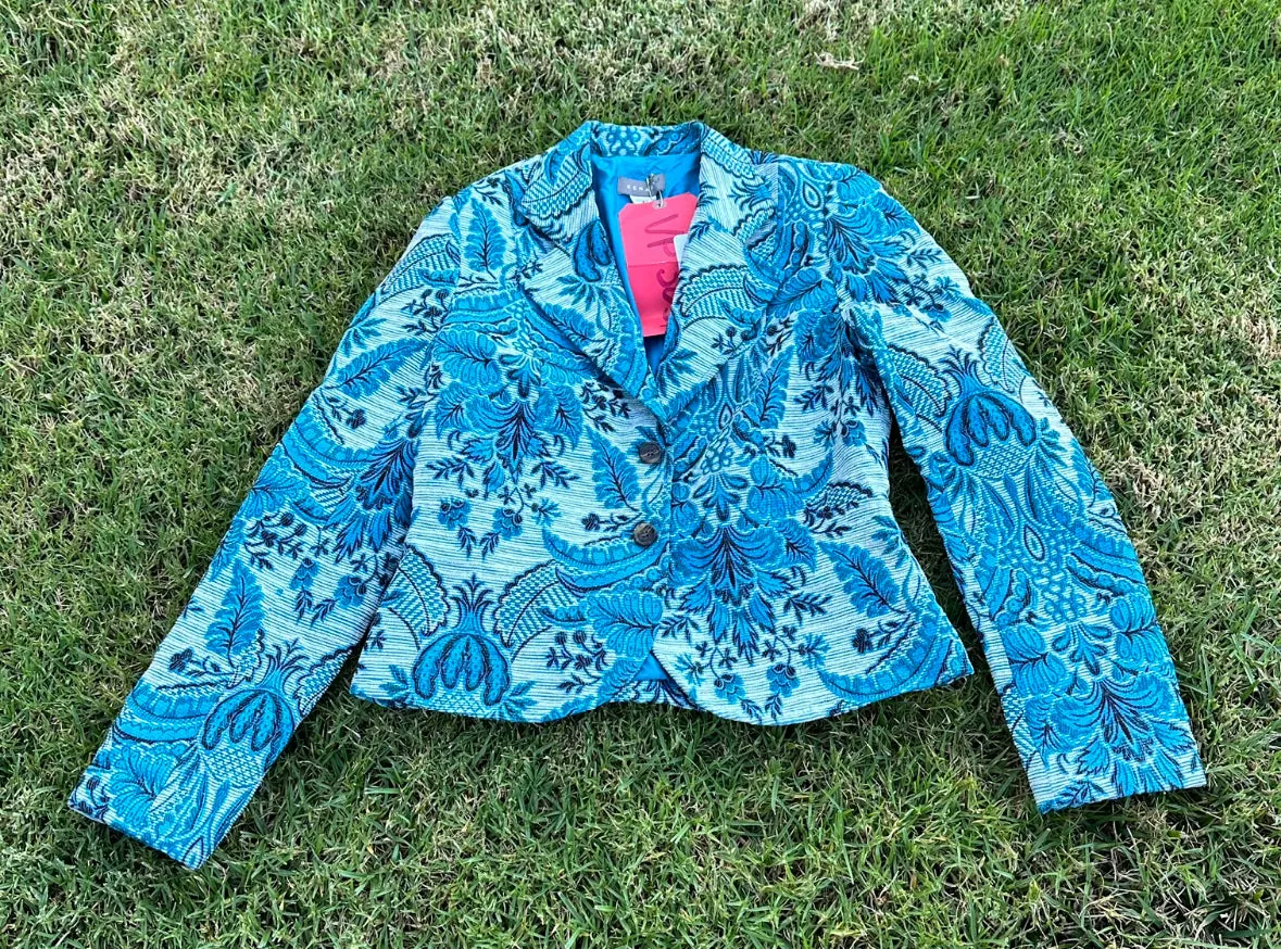 Mad Men: Joan’s Kenar Vintage Paisley Teal Sport Coat (8)