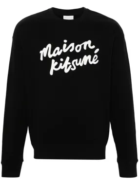 Maison Kisuné - Sweat black Handwriting Comfort