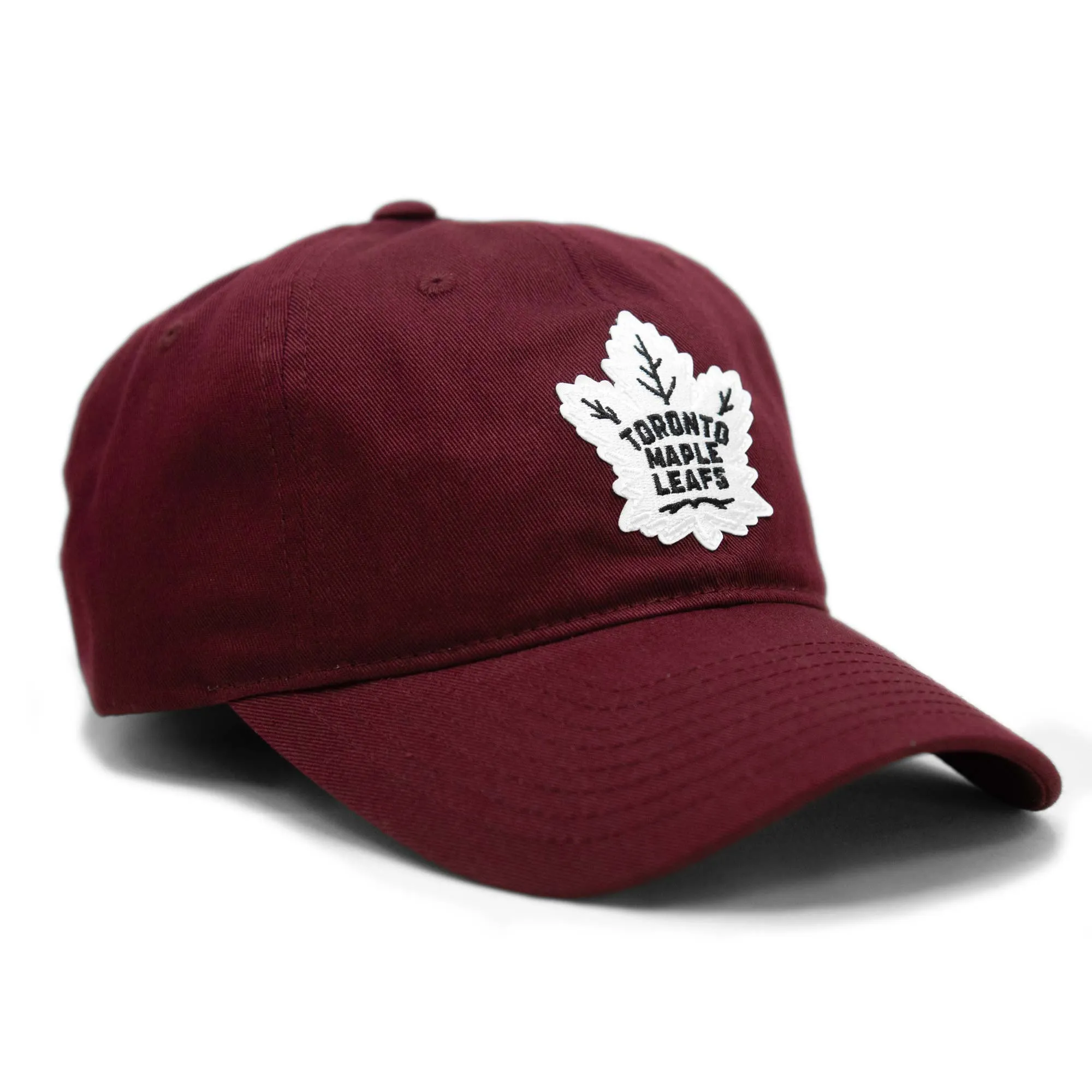 Maple Leafs Adult Twill Slouch Hat - MAROON