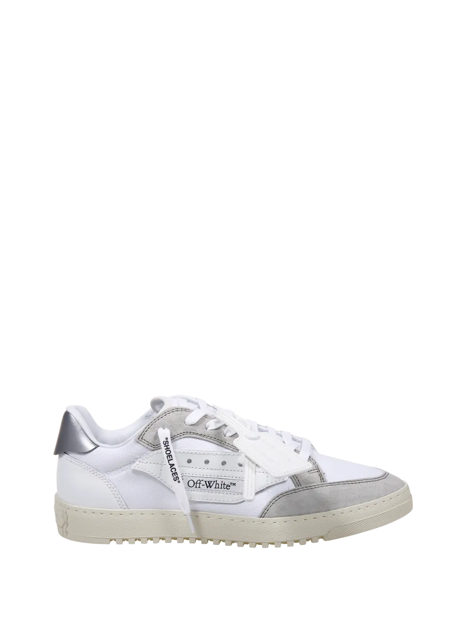 MEN OFF-WHITE WHITE LEATHER 5.0 OFF COURT SNEAKER