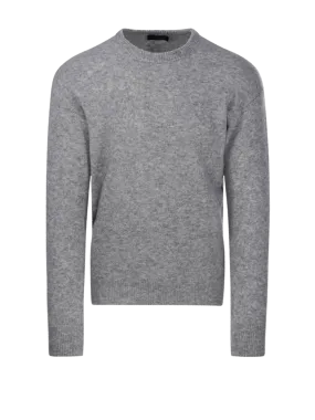 MEN ROBERTO COLLINA GREY CASHMERE SWEATER