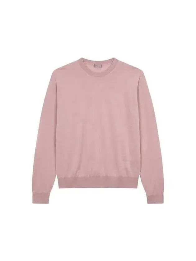 Men s Long Sleeve Crew Neck Sweater Pink 271685