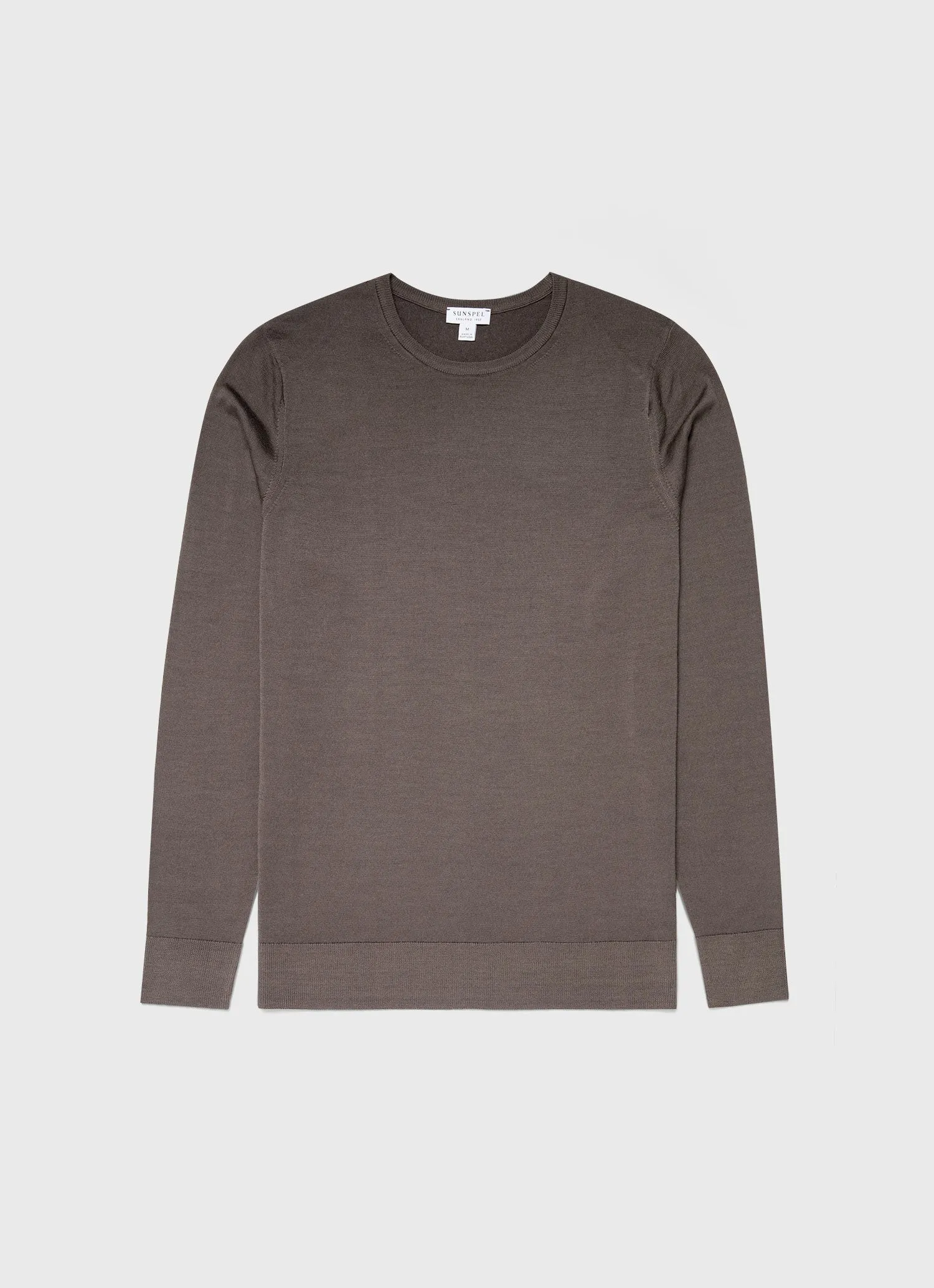 Men's Extra-Fine Merino Crew Neck in Cedar