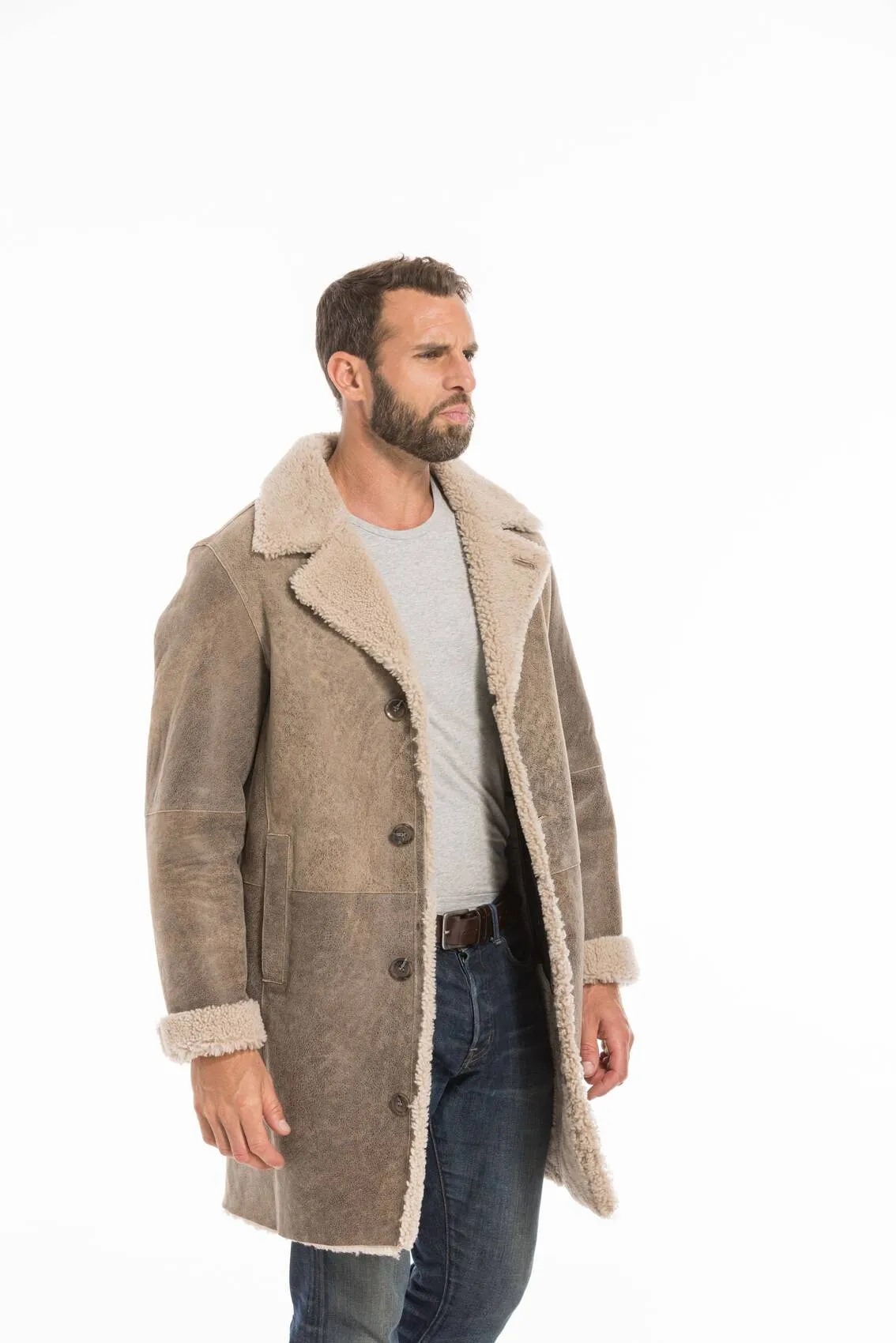 Men's sand prince sheep coat