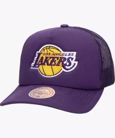 Mitchell & Ness Men's NBA Los Angeles Lakers Core Evergreen OTC Trucker Adjustable Hat