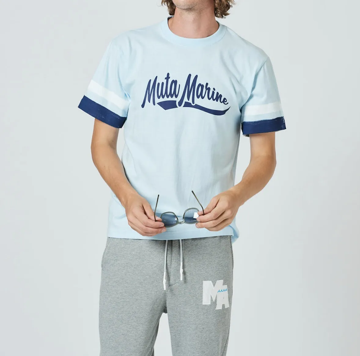 muta  |Street Style Plain Cotton Short Sleeves Logo T-Shirts