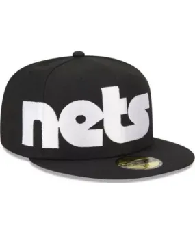 New Era Men's NBA Brooklyn Nets Checkerboard UV 59FIFTY Fitted Hat