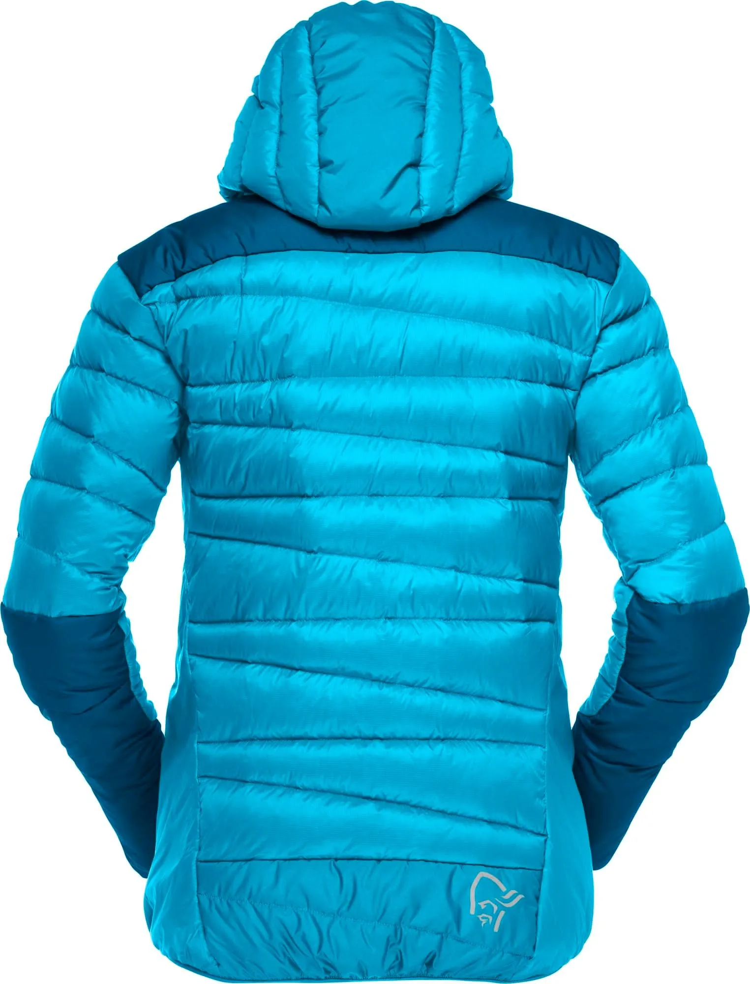 Norrøna Women's Falketind Down750 Hood Aquarius/Mykonos Blue | Buy Norrøna Women's Falketind Down750 Hood Aquarius/Myk