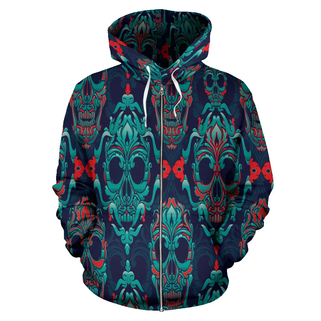 NP Skull Zip Hoodie