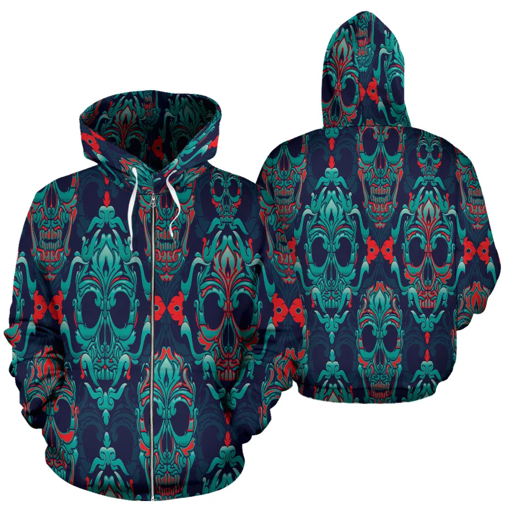 NP Skull Zip Hoodie