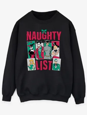 NW2 Batman Naughty List Mens Black Sweatshirt | Sweatshirts & Hoodies | George at ASDA