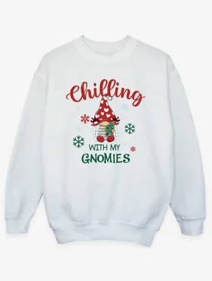 NW2 Christmas Gnomies Girl Kids White Sweatshirt | Sweatshirts & Hoodies | George at ASDA