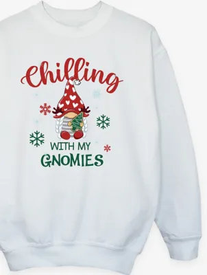 NW2 Christmas Gnomies Girl Kids White Sweatshirt | Sweatshirts & Hoodies | George at ASDA