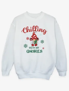 NW2 Christmas Gnomies Girl Kids White Sweatshirt | Sweatshirts & Hoodies | George at ASDA