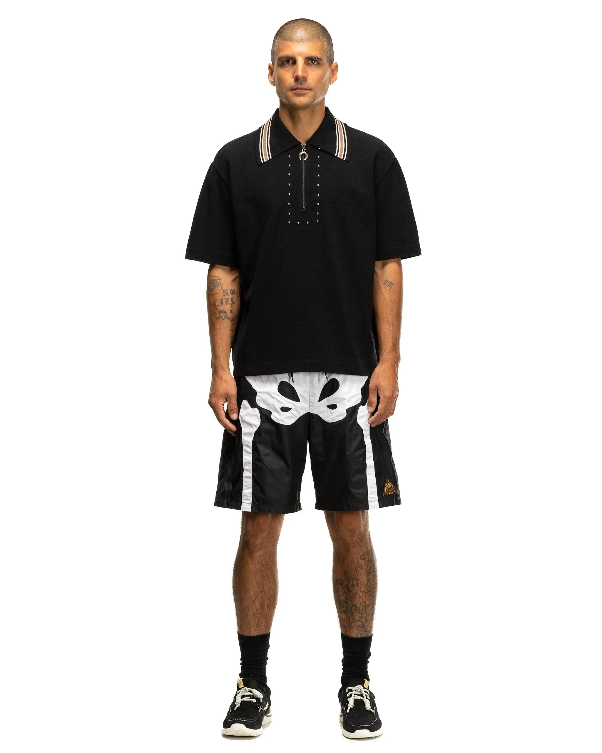 Nylon BONE Swim Trunks Black