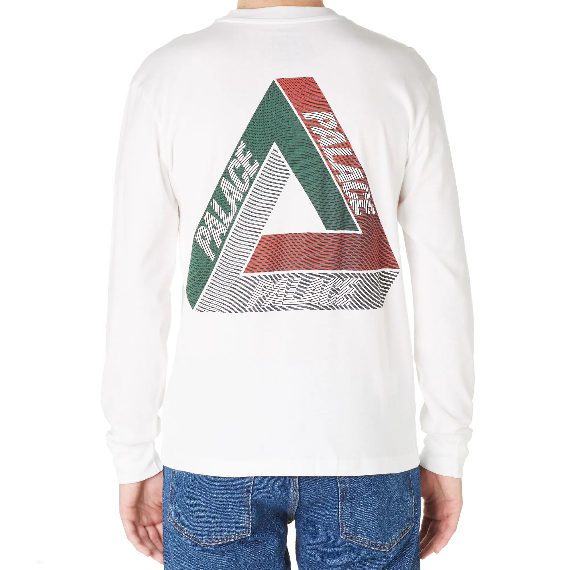 Palace Long Sleeve Drury Italia TeeWhite