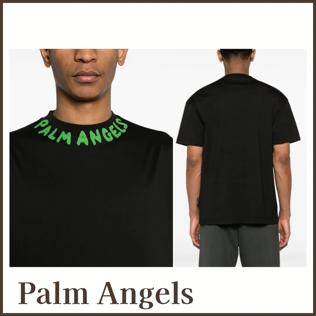 Palm Angels  |Street Style Plain Logo T-Shirts