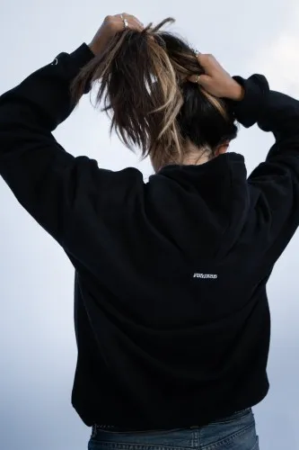 Palmah Floating Hoodie Black  Easily their favourite and cosiest hoodies to date. Made by certified Fair Trade© hands in a carbo