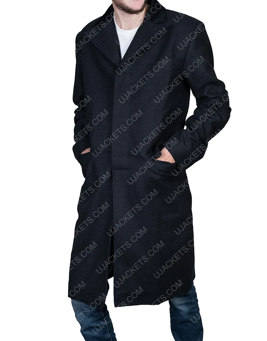 Peaky Blinders Thomas Shelby Coat - Cillian Murphy Black Wool Coat