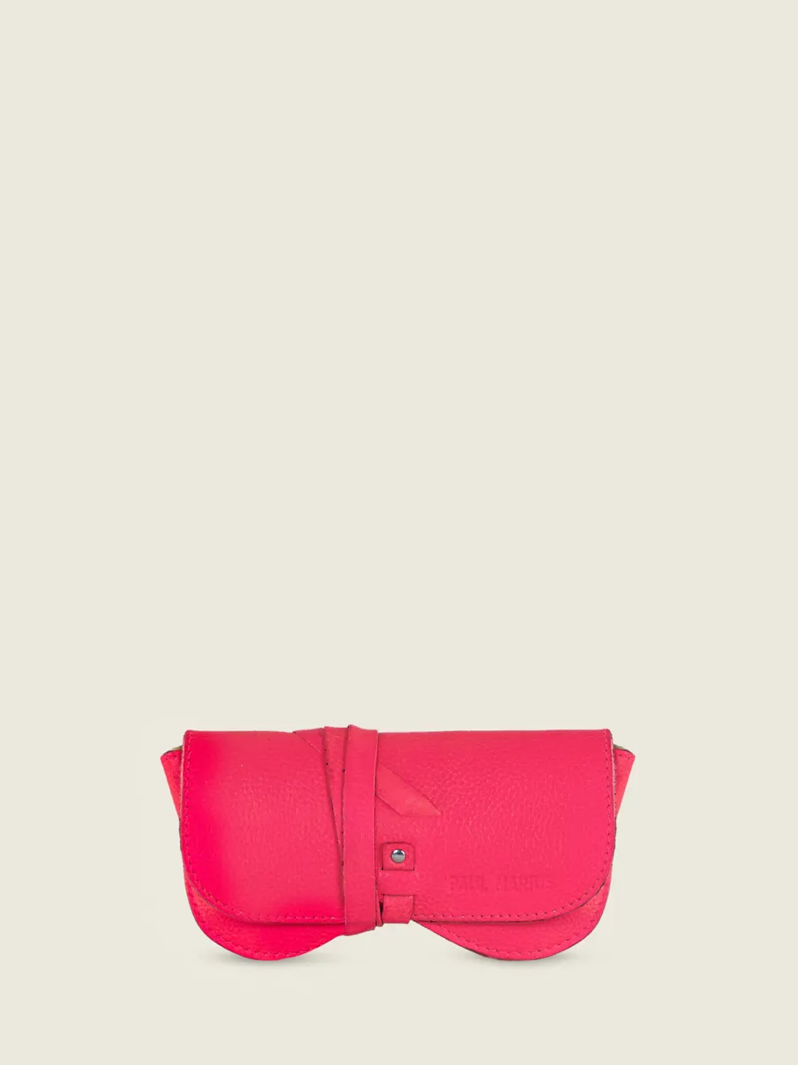 Pink Leather Glasses Case for Women - L'Etui a Lunettes Neon | PAUL MARIUS