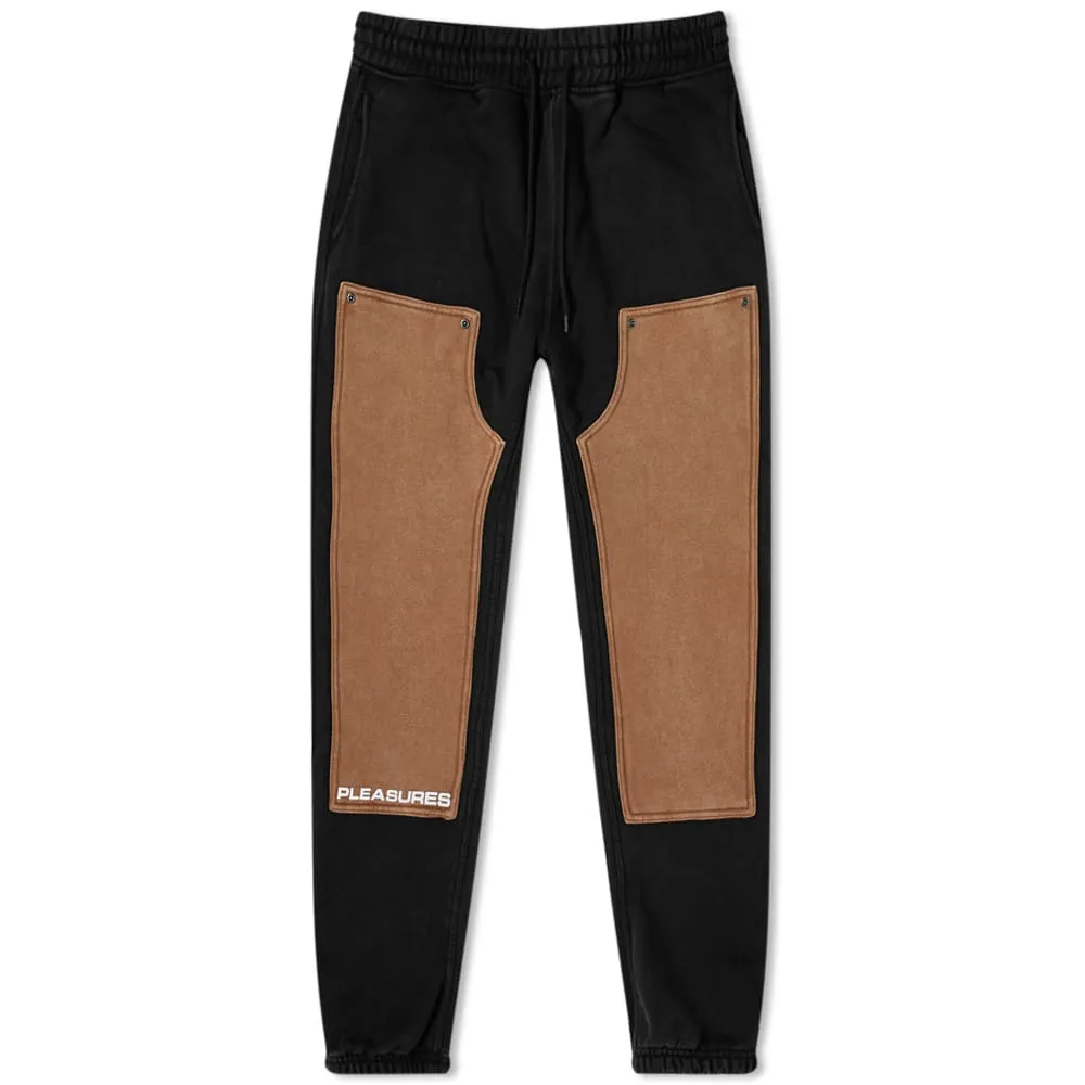 PLEASURES Burnout Dyed Sweat PantBlack