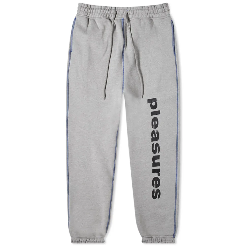 PLEASURES Collapse Sweat PantHeather Grey