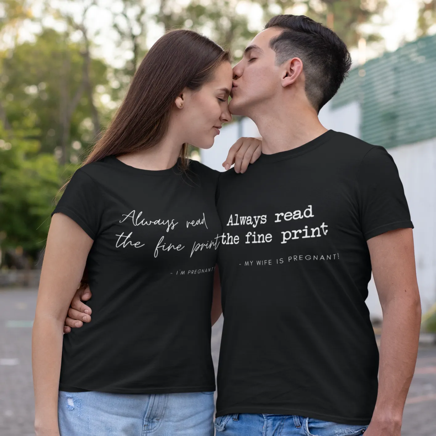 Pregnancy Reveal Matching T-Shirts