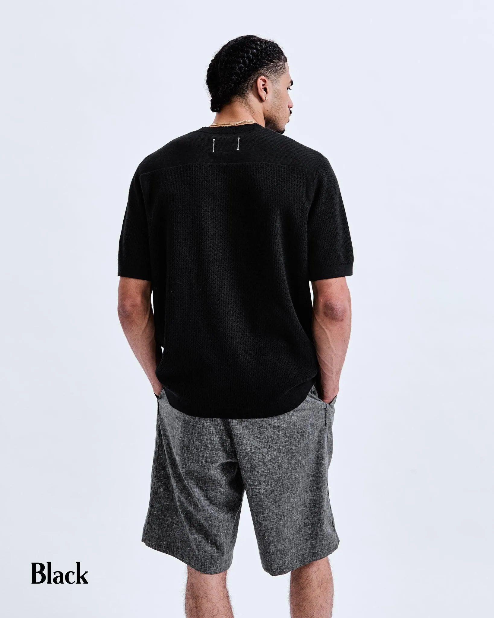 REIGNING CHAMP  |Linen Plain Cotton T-Shirts