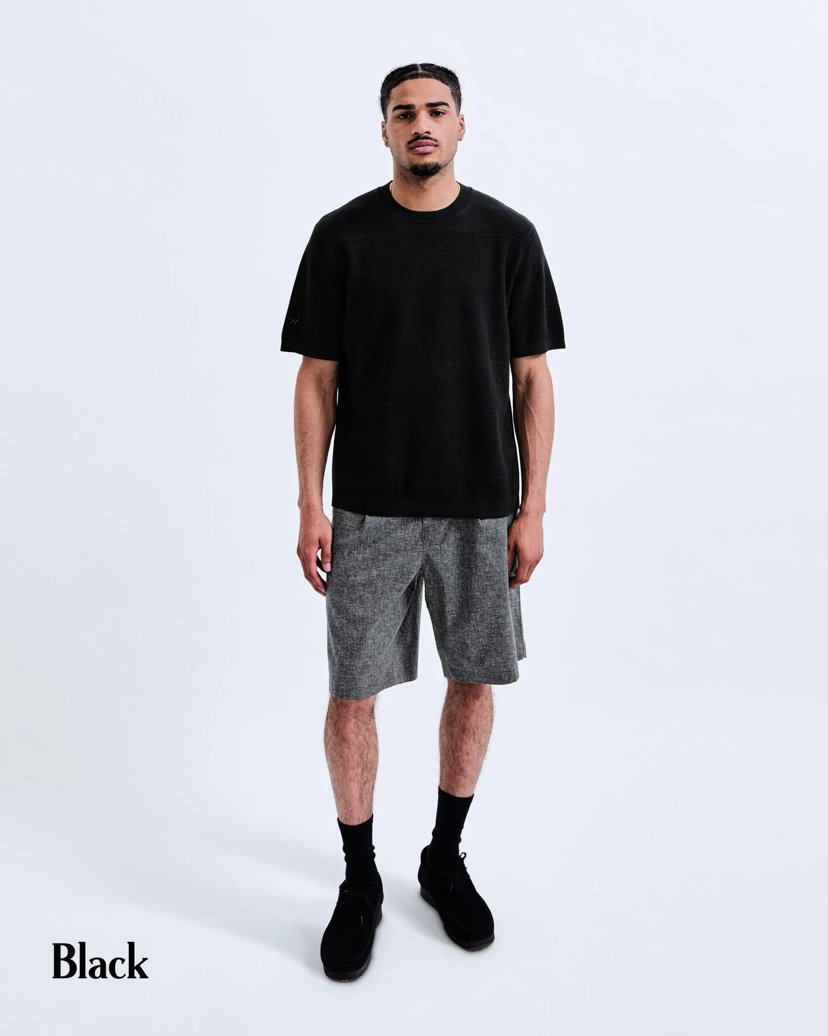 REIGNING CHAMP  |Linen Plain Cotton T-Shirts