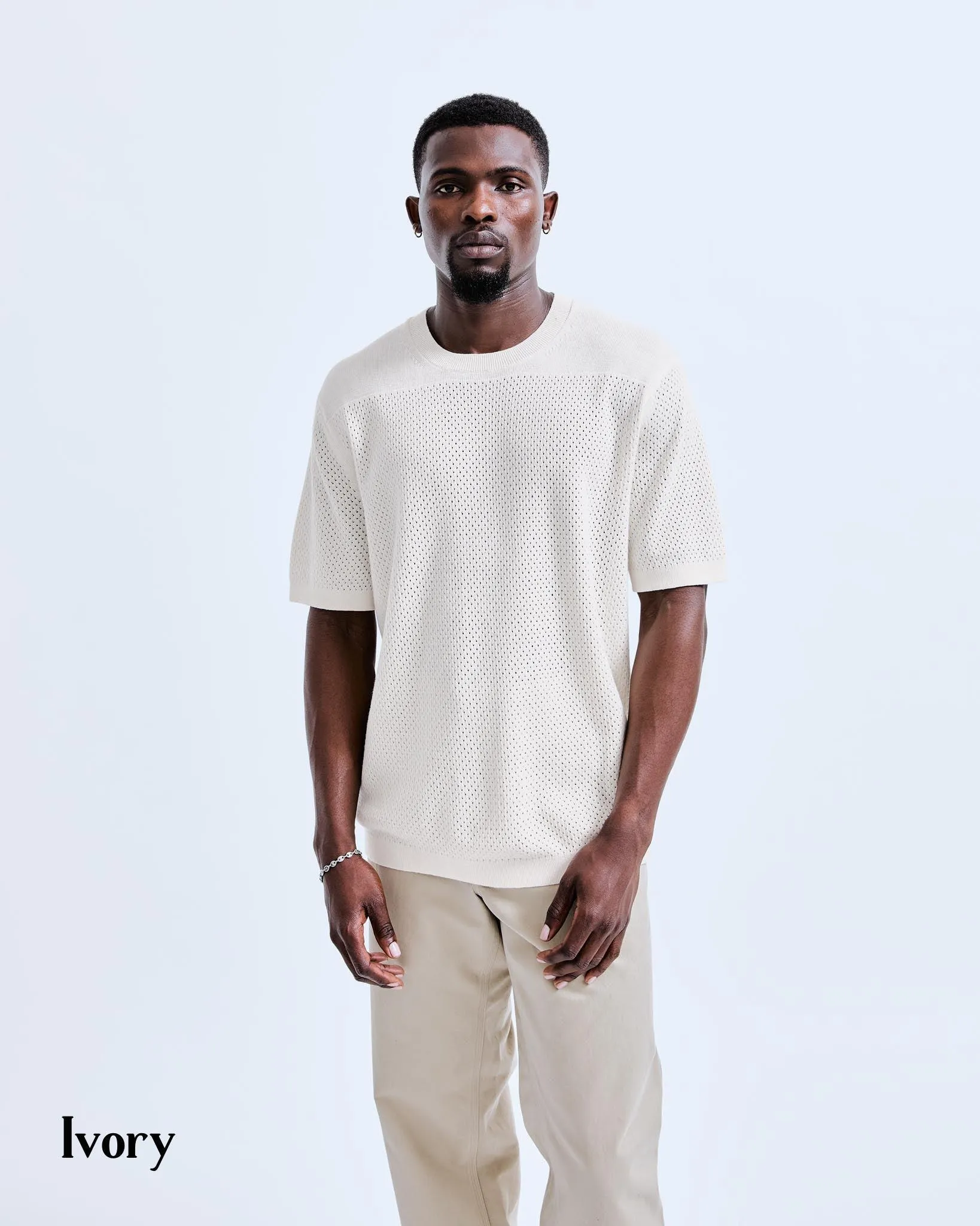 REIGNING CHAMP  |Linen Plain Cotton T-Shirts